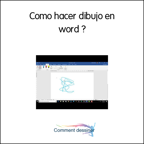 Como hacer dibujo en word